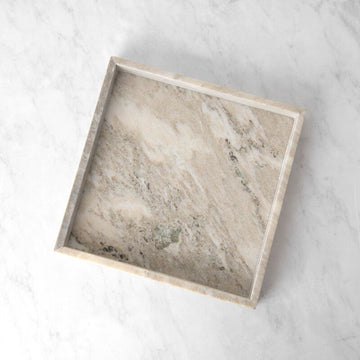 Nakraine Square Marble Ottoman/Coffee Table Tray